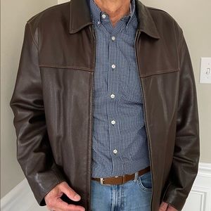 Marc of New York Brown Leather Jacket